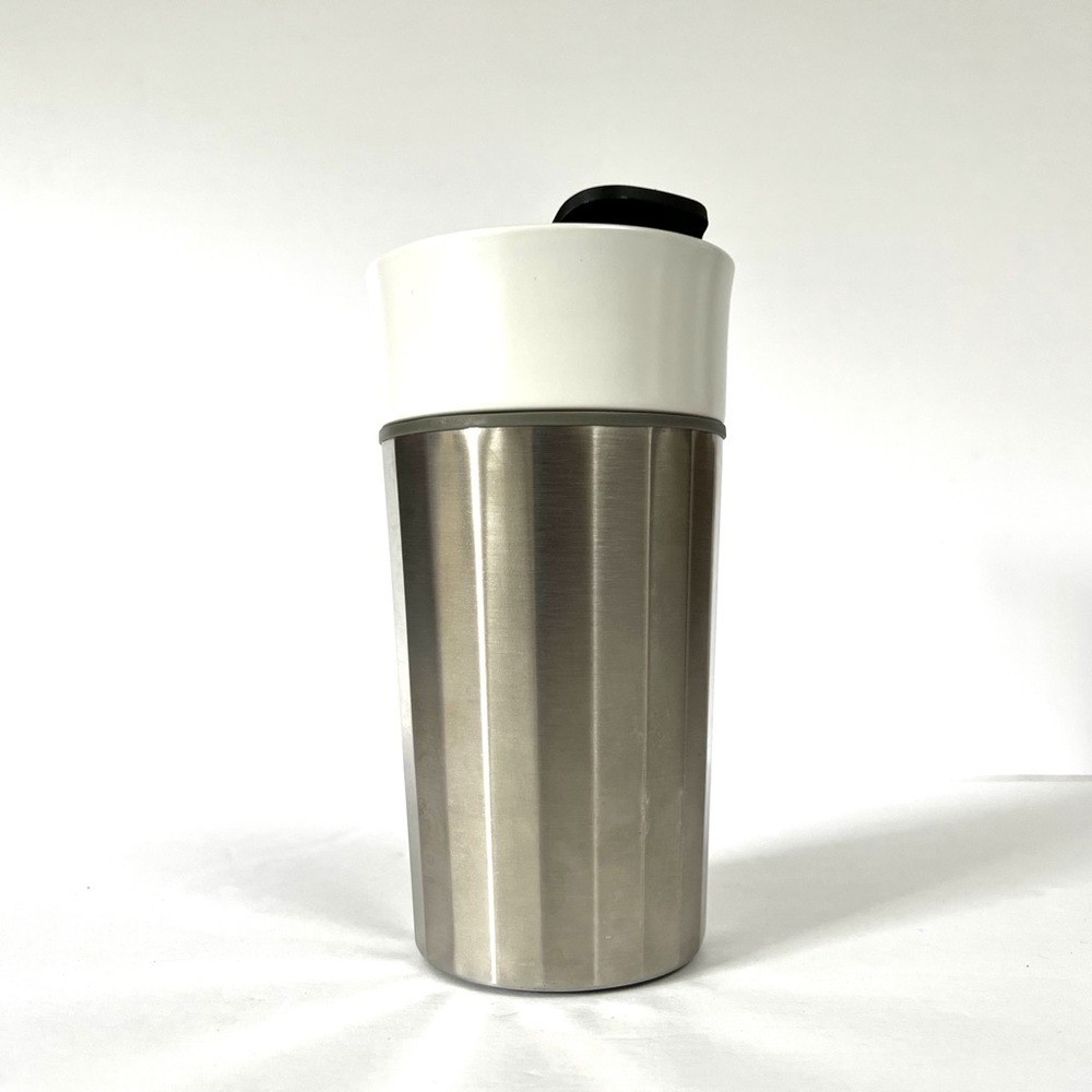 Starbucks 2015 Brushed Metallic Metal Ceramic Tumbler
